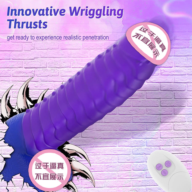 Cross-Border Hot-Selling Female Fake Penis Masturbator Machine Sex Toys Telescopic Swinging Electric Realistic Dildo Fake Body