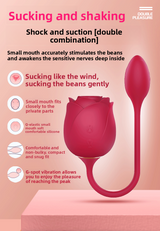 Sucking Double Vibrator Eternal Flower Vibrator Female Masturbator Breast Suction Teasing Vibrating Vibrator