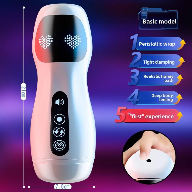 Adult Sex Inverted Mold Male Masturbator Automatic Intelligent Vibrating Heating Sex Toy