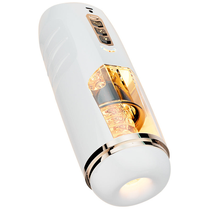 Fully Automatic Telescopic Aircraft Cup Electric Heating Male Masturbation Penis Trainer Adult Sex Toys