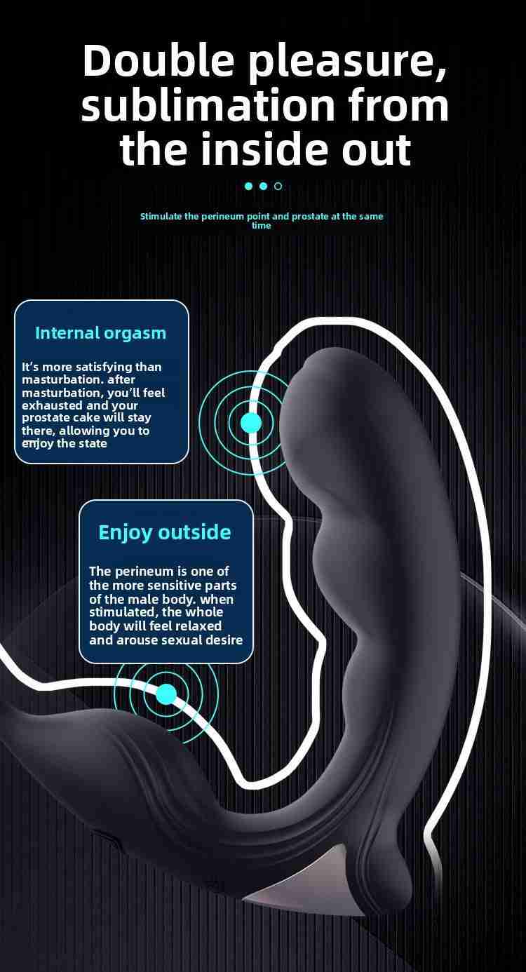 Nuoer Male Sex Products Prostate Massager Anal Plug Semen Locking Ring Back Chamber Masturbation Device