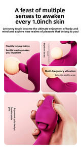 3-in-1 Tongue Licking Vibrator Sex Toy – Flapping G-Spot Motion