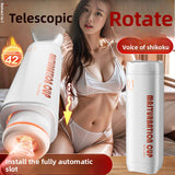 Adult Sex Products Electric Intelligent Fully Automatic Aircraft Cup Heating Telescopic Male Masturbation Artifact