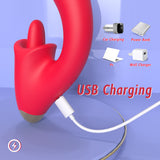 Jasmine Tongue Licking G-Spot Vibrator Sex Toy – Elegant Insert Design