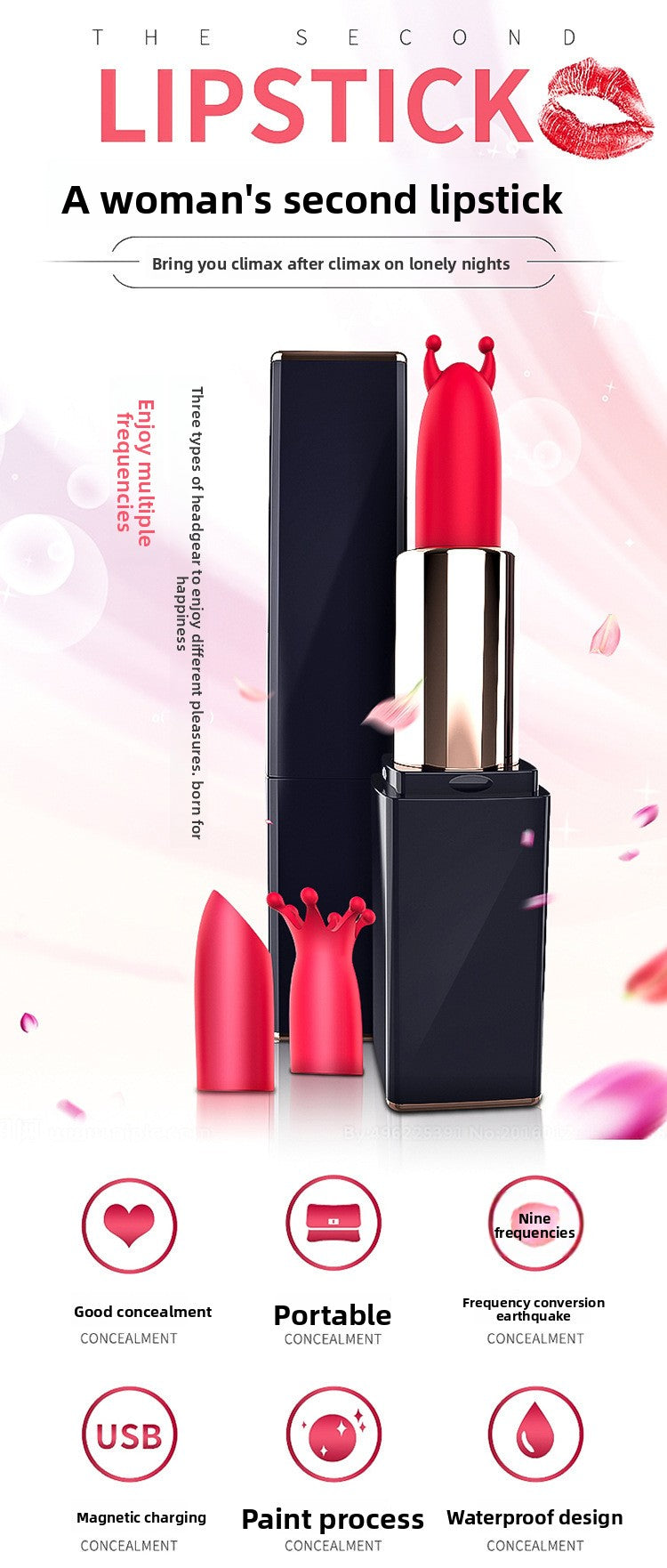 Lipstick Mini Vibrator Sex Toy – Discreet G-Spot Pulse