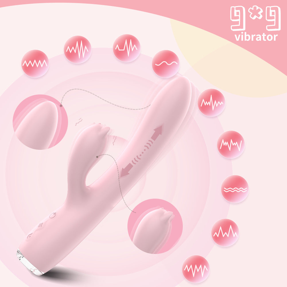 Hot-selling Heated Telescopic Vibrator Female Masturbator Adult Toy Vibrator