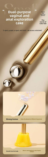 Mini AV Vibrator Female Orgasm Masturbation Device Couple Bed Training Sex Toy Portable Anal Plug