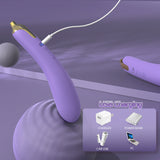 Flexible Eggplant Vibrator Sex Toy – Bendable Insert Design