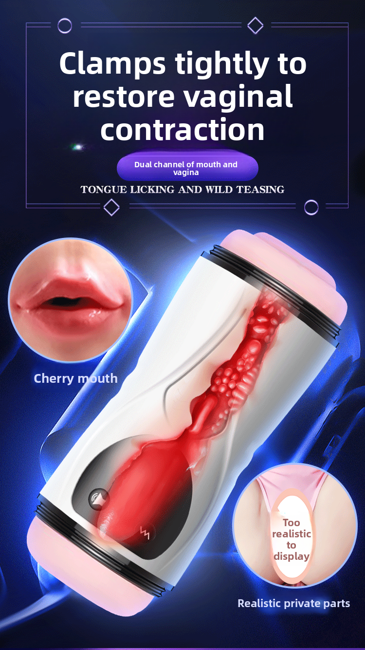 Telescopic Electric Aircraft Cup Fully Automatic Penis Trainer Adult Supplies Male Masturbator