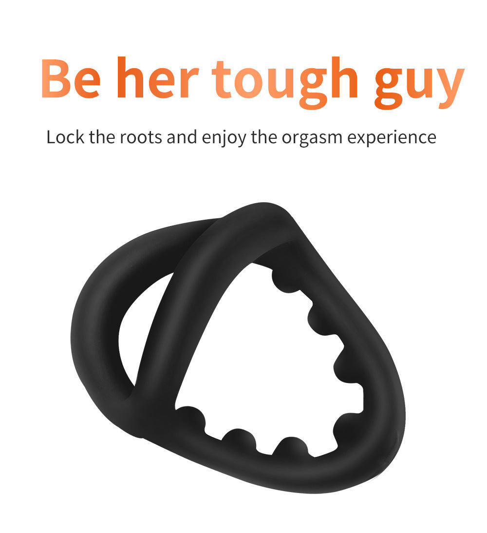 Shark Head Semen Locking Ring Liquid Silicone Male Wearable Prepuce Ring Resistant Ring Physical Delay Adult Products