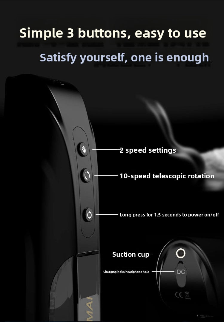 Talon Aircraft Male Cup Fully Automatic Telescopic Rotating Variable Speed Male Masturbator Fully Automatic Aircraft Cup