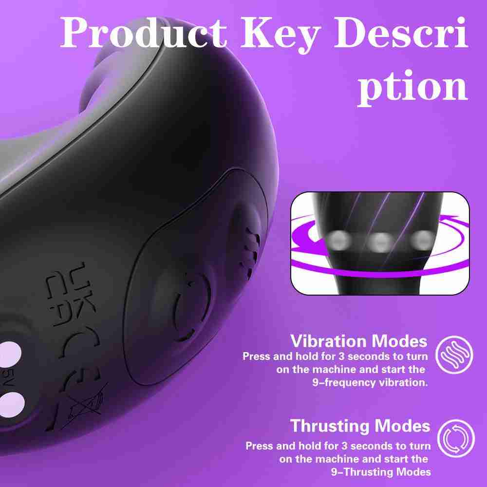 Recommended 360 Degree Rotating Silicone Anal Plug Toy Sex Products Back Court Female Toy Vibrating Anal Plug