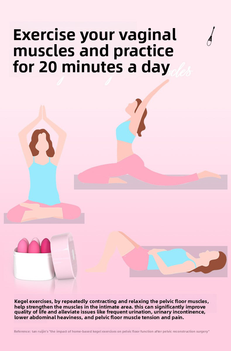 Vaginal Dumbbell Kegel Ball for Women Pelvic Floor Muscle Trainer Private Area Tightening Exerciser