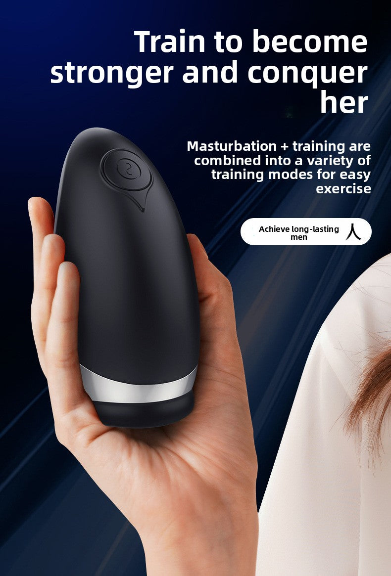Entrenador de pene para calentar y succionar Masturbación masculina Masturbador masculino Copa de ejercicios Copa de masturbación tipo avión 