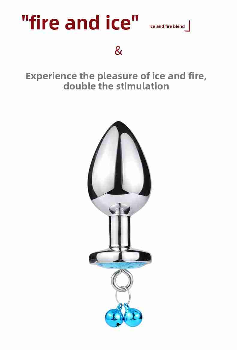 Tapón anal de metal con forma de corazón, juguete sexual para adultos, expansión de la cámara trasera, cadena de tracción, masturbación 