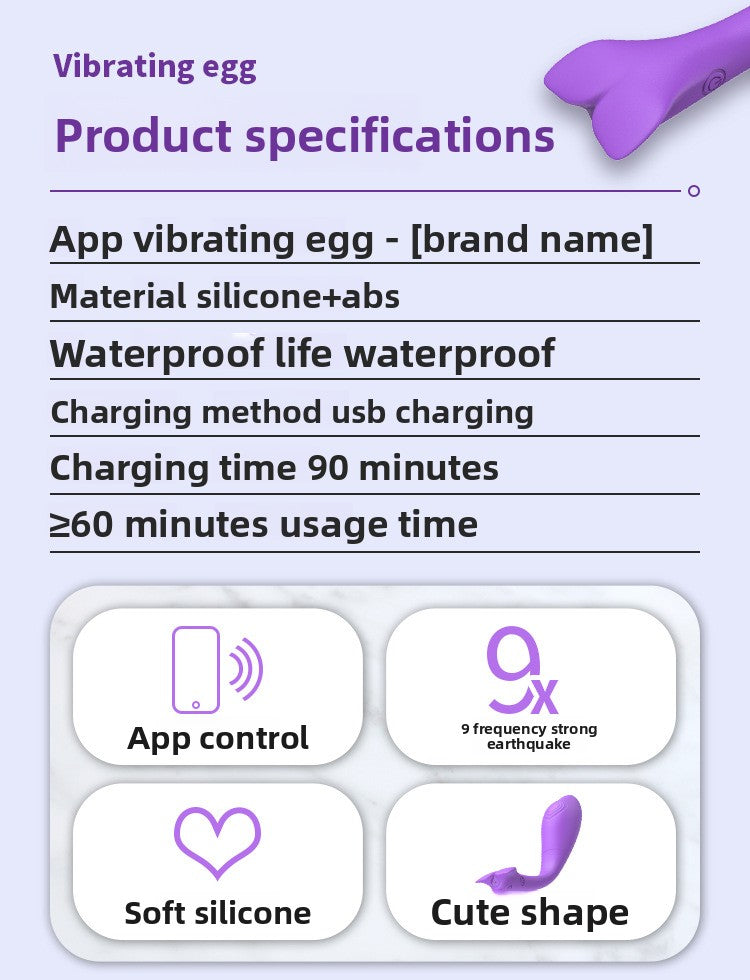 Vibrador con control remoto y aplicación Little Whale para mujeres, masturbador para orgasmos y punto G 