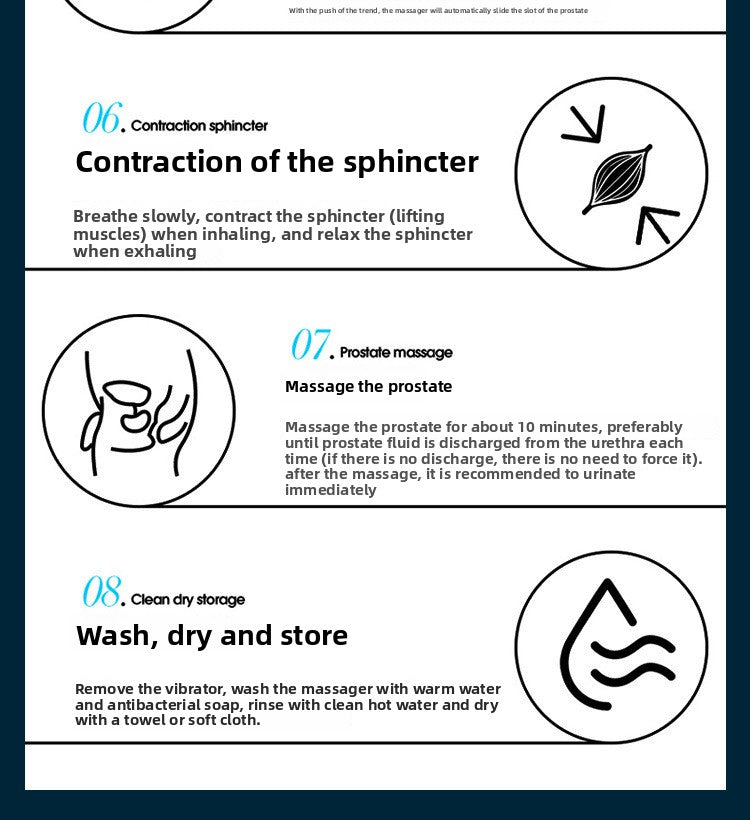 Seductive Prostate Backcourt Massager Male and Female Masturbation Orgasm Model for Adults