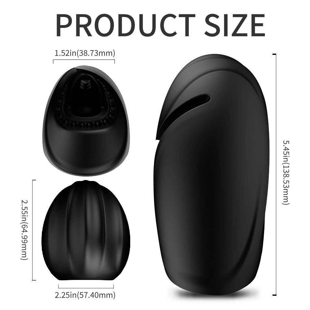 Automatic Vibrating Masturbator with Tongue Licking and Strong Shock for Men