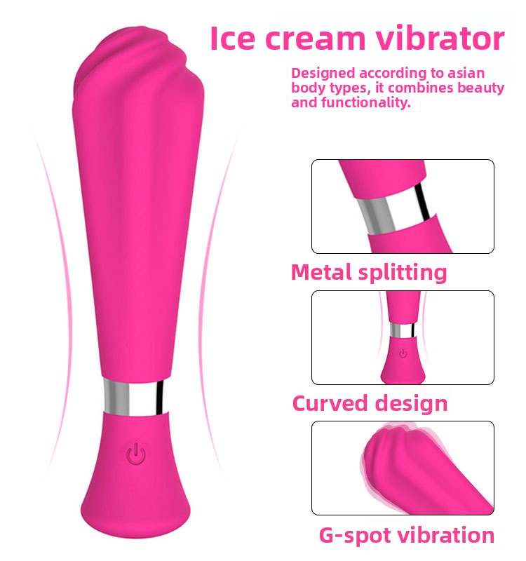 Comercio exterior transfronterizo, helado femenino, masajeador vibratorio AV, producto sexual para adultos, dispositivo de masturbación para el clímax, juguete al por mayor.