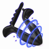 New Full Silicone Anal Expander Toy Adjustable Size Back Chamber Toy Electric Silicone Anal Plug Sex Toy