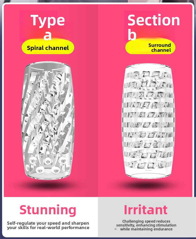 Adult sex toys transparent male masturbator penis exerciser