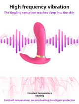 Wireless Remote Control Female Wearable Vibrator Dildo G-Spot Masturbator Constant Temperature Heating Adult Sex Toy