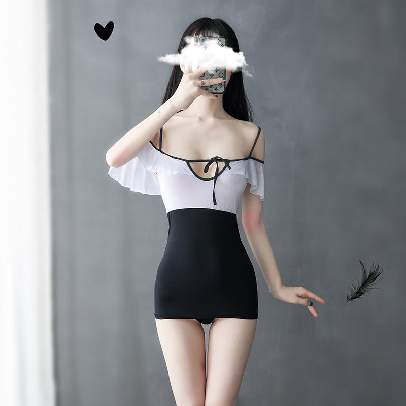 Sexy Lingerie Sexy Stewardess Suit Elastic Role Play Temptation Professional Policewoman Uniform Temptation Secretary