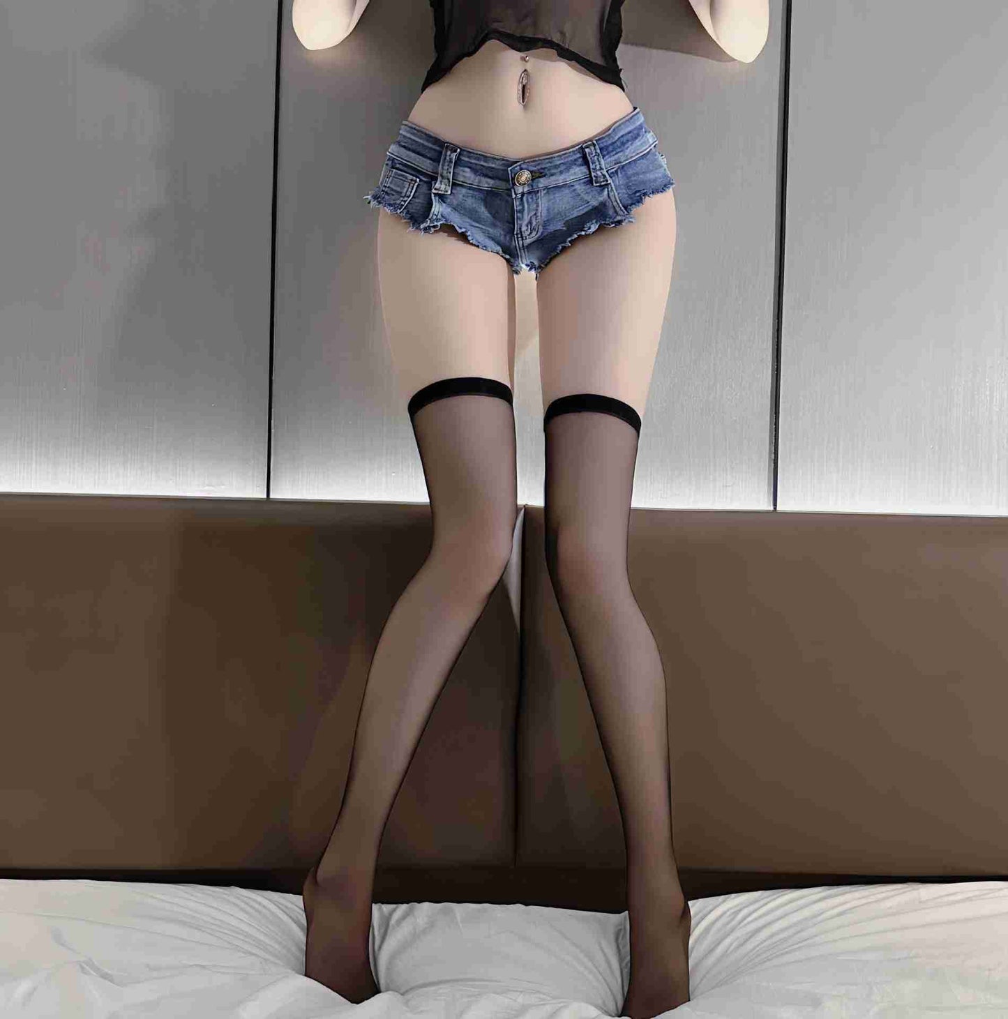 Sexy Stockings Sensual Legs Long Tube Stockings Transparent Ultra-thin Passionate Temptation Hot Bed Flirting Women