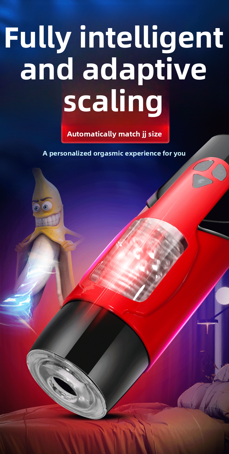 Dark Knight Electric Fully Automatic Telescopic Rotating Sound Silicone Aircraft Cup Exerciser Adult Sex Toys