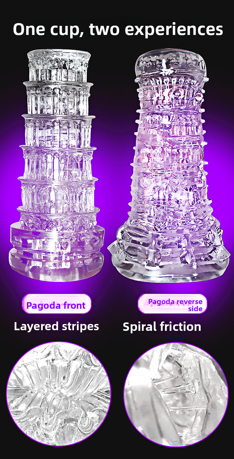 Transparent Airplane Cup Male Sucking Training Masturbator Adult Toy Inverted Mold Sex Toy