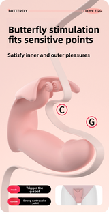 Butterfly Wearable Vibrator Remote Control Masturbator Female Toy Adult Product Vibrator Insertion