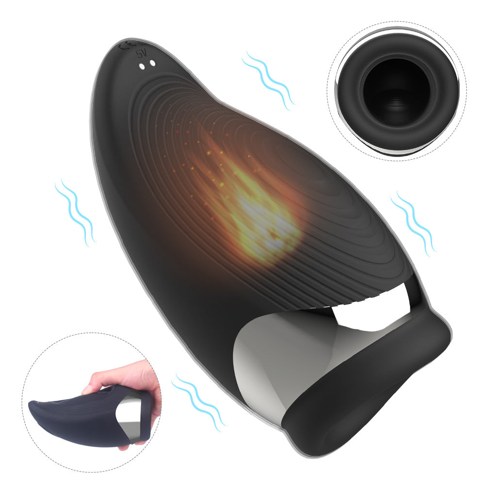 Entrenador de pene para calentar y succionar Masturbación masculina Masturbador masculino Copa de ejercicios Copa de masturbación tipo avión 