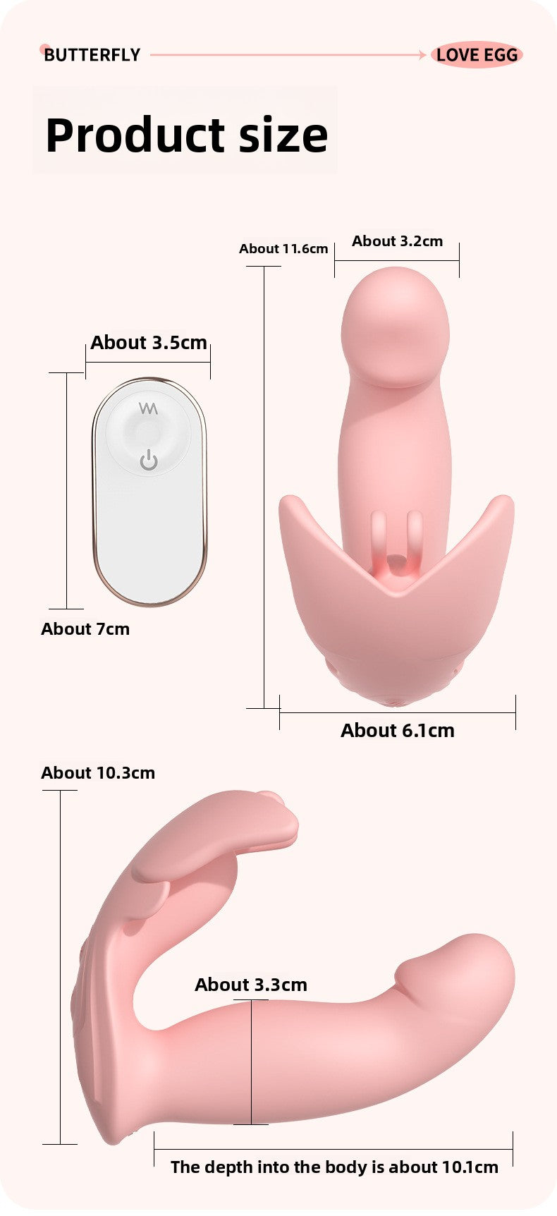 Butterfly Wearable Remote Vibrator Sex Toy – Clitoral Precision Fit