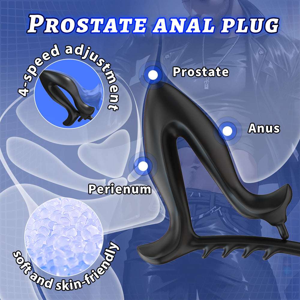 New Full Silicone Anal Expander Toy Adjustable Size Back Chamber Toy Electric Silicone Anal Plug Sex Toy