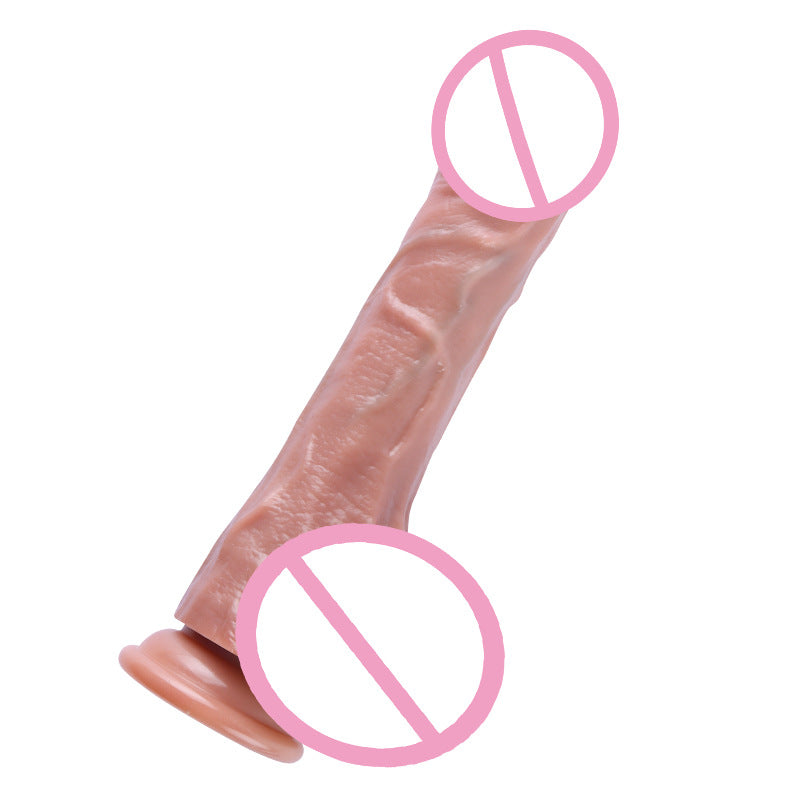 Liquid Silicone Realistic Dildo Custom Electric Telescopic Heating Female Masturbation Sex Toy Soft Flesh Realistic Fake Penis