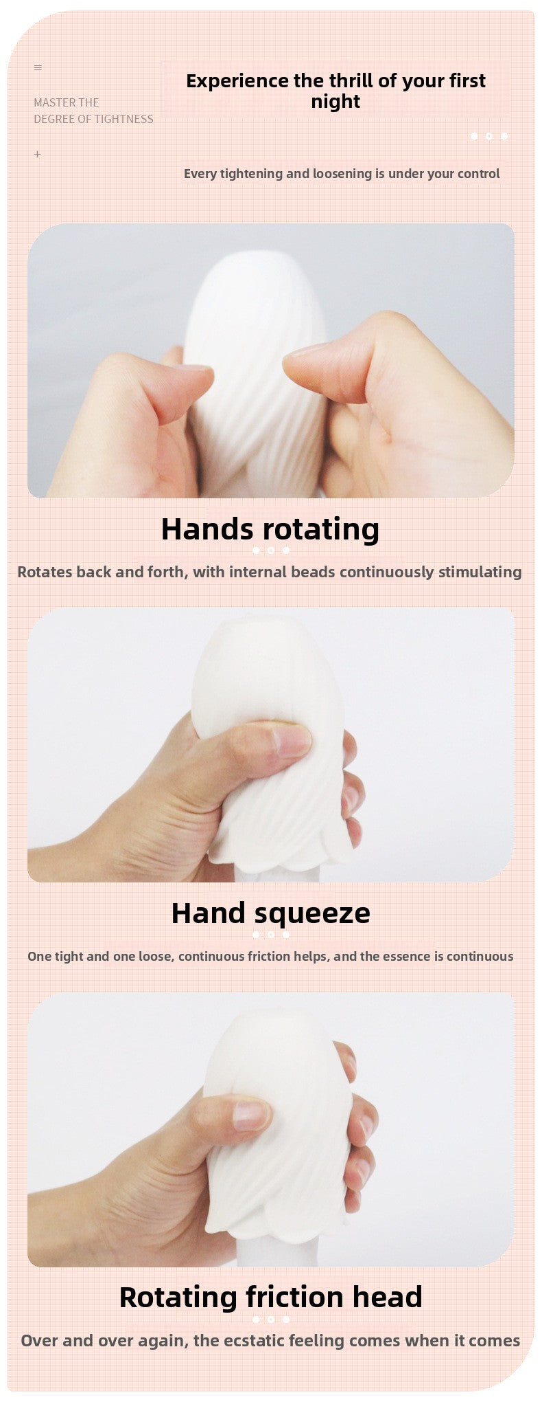 Airplane Egg Male Masturbation Stress Relief Small Self-Defense Cup Manual Airplane Cup Men's Masturbation Tool