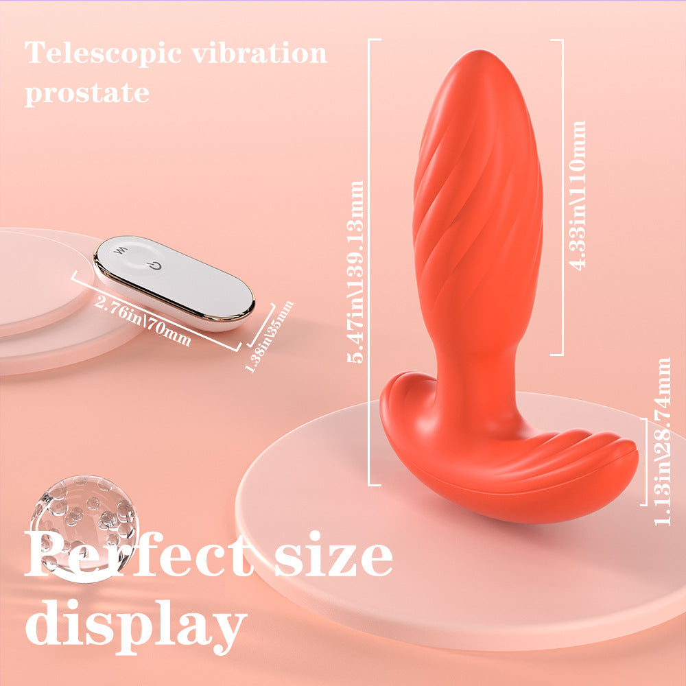360°Rotating Bead Anal Plug Sex Toy Remote Control Vibrating Anal Plug