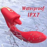 Jasmine Tongue Licking G-Spot Vibrator Sex Toy – Elegant Insert Design