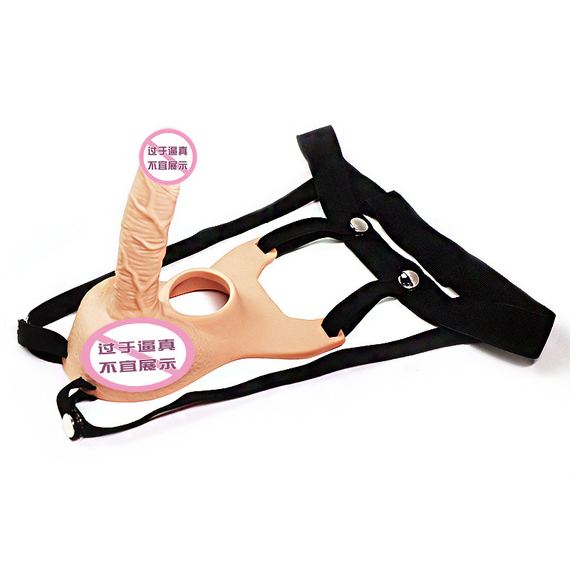 Men's Wearable Dildo Male JJ Fake Penis Erotic Insertable Solid Underwear Adult Sex Toys