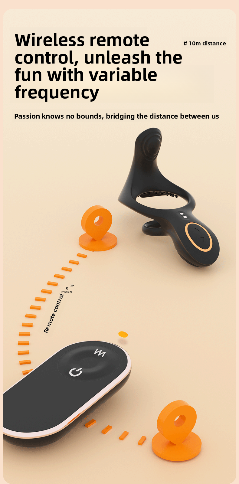 Double Ring Locking Semen Ring Vibration Wireless Remote Control Resonance Locking Semen Ring Perineum Unisex Orgasm