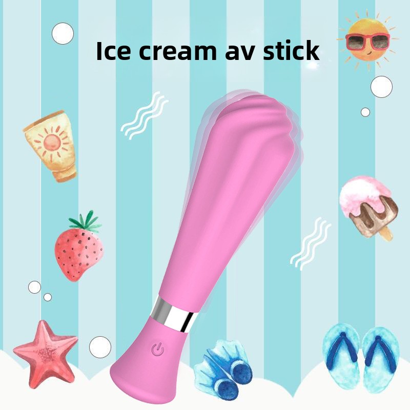 Comercio exterior transfronterizo, helado femenino, masajeador vibratorio AV, producto sexual para adultos, dispositivo de masturbación para el clímax, juguete al por mayor.