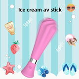 Comercio exterior transfronterizo, helado femenino, masajeador vibratorio AV, producto sexual para adultos, dispositivo de masturbación para el clímax, juguete al por mayor.
