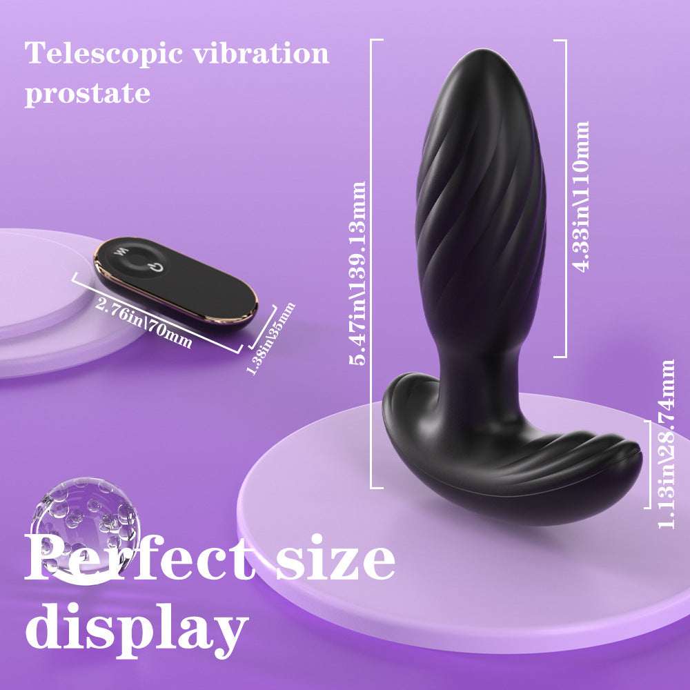 360°Rotating Bead Anal Plug Sex Toy Remote Control Vibrating Anal Plug
