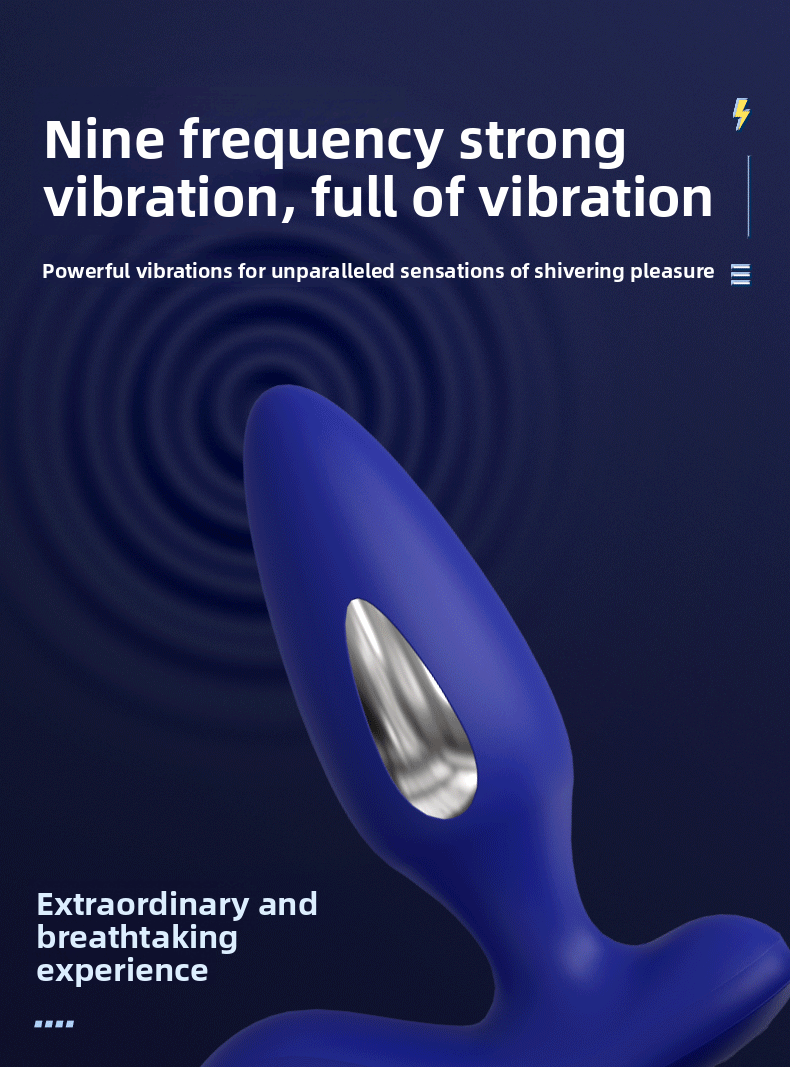 Male Prostate Massager Double Ring Semen Locking Ring Wireless Remote Control Current Back Court Supplies Vibrating Anal Plug