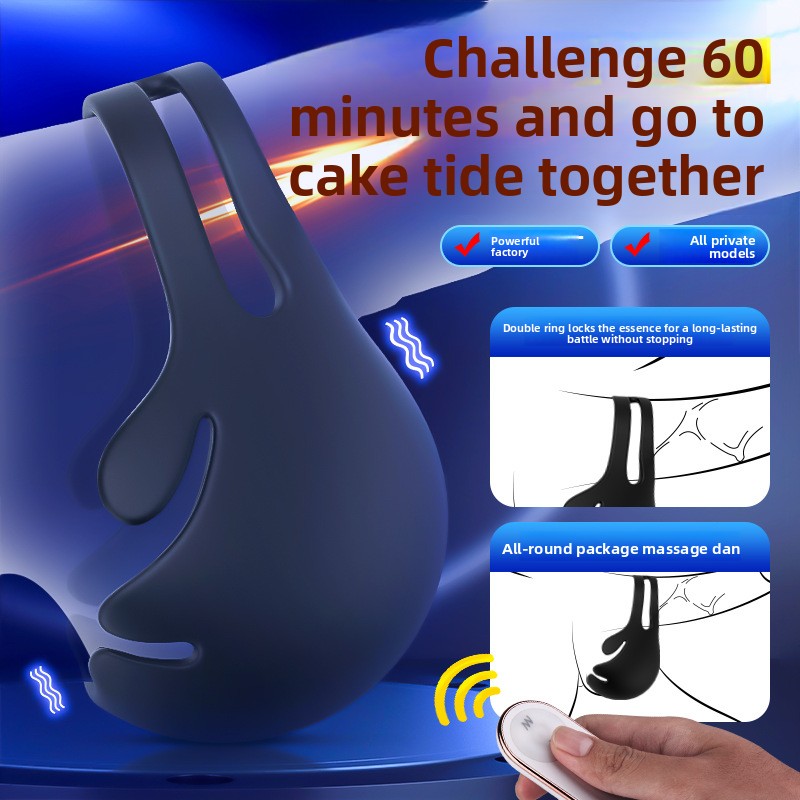 Anillo de bloqueo de semen, masturbador masculino, entrenador de testículos, funda para pene, productos para adultos, anillo vibrador de bloqueo de semen. 