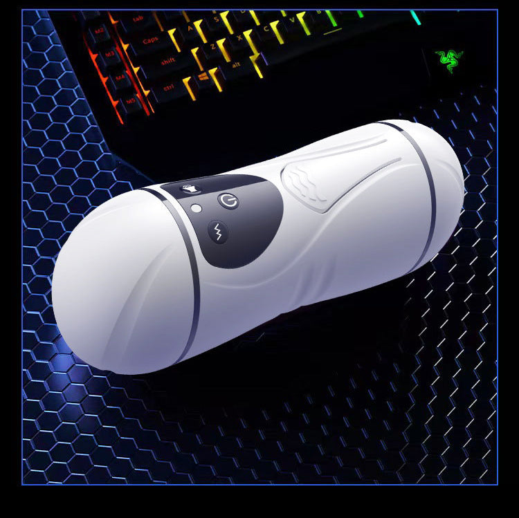 Telescopic Electric Aircraft Cup Fully Automatic Penis Trainer Adult Supplies Male Masturbator