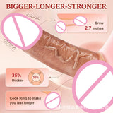 Liquid Silicone Dildos Extender Thickened Dildo Sleeve Male Adult Sex Toys