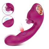 3-in-1 Tongue Licking Vibrator Sex Toy – Flapping G-Spot Motion