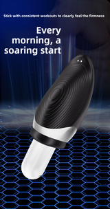 Entrenador de pene para calentar y succionar Masturbación masculina Masturbador masculino Copa de ejercicios Copa de masturbación tipo avión 