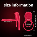 Hot-selling Rose Flower Wearable Vibrating Locking Semen Ring for Couples, Male Use